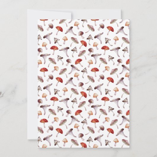 きのこ誕生日パーティー サンキューカード (裏面)