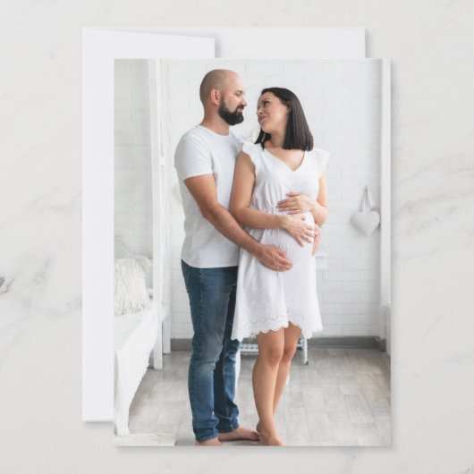 きのこ赤ちゃんシャワーサンキューカード | カスタマイズ サンキューカード (裏面)