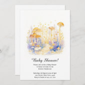 きのこ赤ちゃんシャワー招待状 招待状 (正面/裏面)