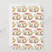 きのこ赤ちゃんシャワー招待状 招待状 (裏面)