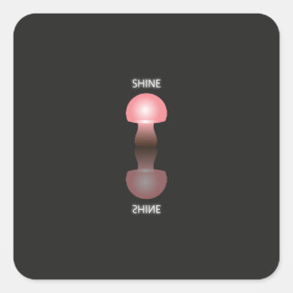 きのこ輝く スクエアシール