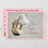 きのこ遊園地ベビーシャワー招待状 招待状 (正面/裏面)