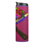 きのこ顔のキャラクターアート タンブラー (回転右)