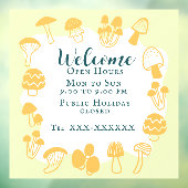 きのこ黄色のマスタード ウィンドウサイン (シート3)