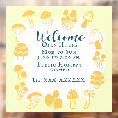 きのこ黄色のマスタード ウィンドウサイン (シート2)