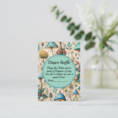 きのこ フェアリーの国 赤ちゃんのシャワー おむつくじ エンクロージャーカード (スタンド正面)