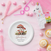 きのこ ベイビーシャワー ご招待, 秋 性別は問いません ペーパープレート (パーティー)