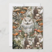 きのこ ベビーシャワー 招待状 (裏面)