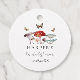 きのこ ボーホー ブライダルシャワープレゼントタグ フェイバータグ