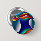 きのこ、モダンおよび現代美術 缶バッジ (正面&裏面)