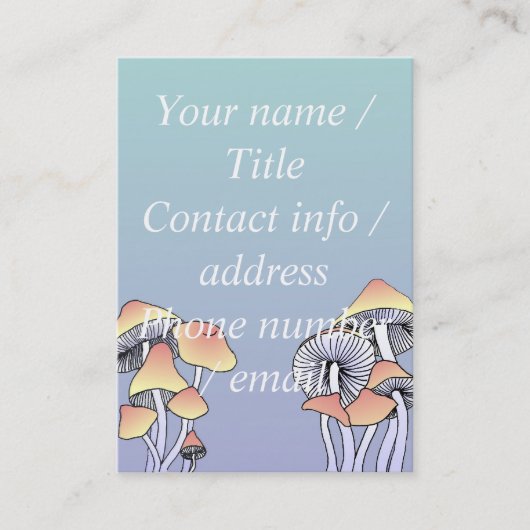 きのこ 名刺 (正面)