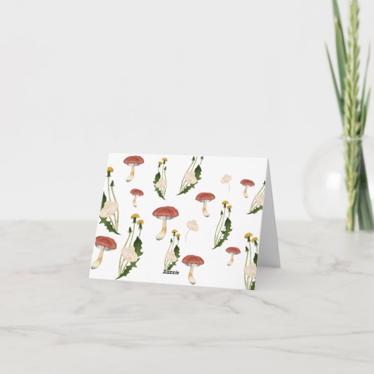 きのこ - 感謝カード (裏面)