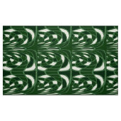 きのこ、抽象芸術-緑-生地 ファブリック (ファットクウォーター)