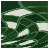 きのこ、抽象芸術-緑-生地 ファブリック (クローズアップ)