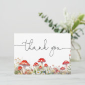 きのこ 森の感謝カード サンキューカード (スタンド正面)