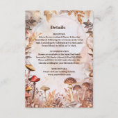 きのこ　毒キノコ　魔法の森　ウェディング エンクロージャーカード (正面)