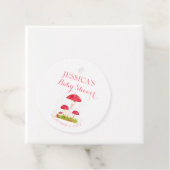 きのこ 水彩 赤ちゃんシャワー 可愛い フェイバータグ (インサイチュ)