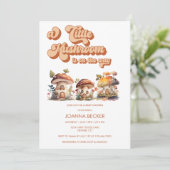 きのこ | 男女兼用ベビーシャワー招待状 招待状 (スタンド正面)