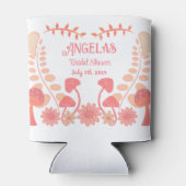 きのこ 花 花嫁 一族 ブライズメイド パーティー ピンク 缶クーラー (裏面)