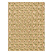 きのこ、花、葉 テーブルクロス (正面)