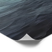 きのこ、霧、海 | AIアートポスター ポスター (角)