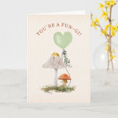 きのこPunきのこ教室バレンタイン カード (黄色い花)