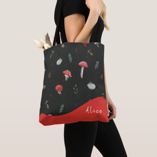 きのパーソナライズされたこかま トートバッグ (クローズアップ)