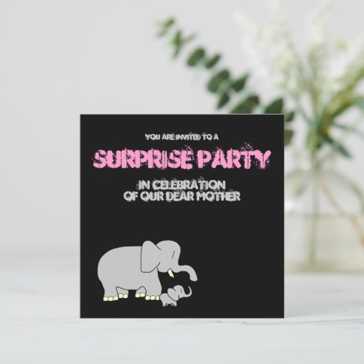 きば愛ベストのお母さん! 驚きのパーティの招待状 招待状 (スタンド正面)