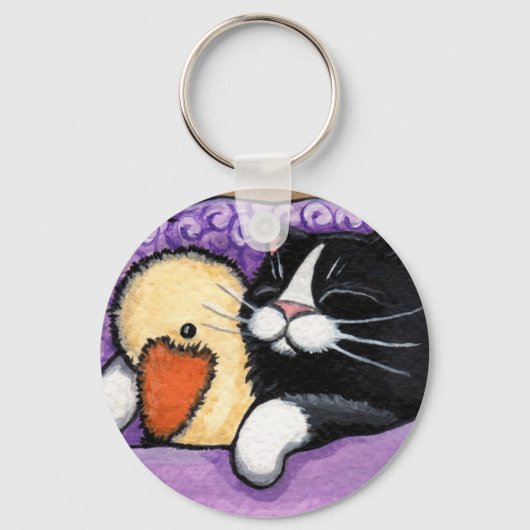 きびきびしたアヒルのキーチェーン キーホルダー (正面)