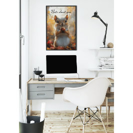 きみが好きすぎて木の実が足りない　森林アート ポスター