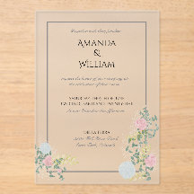 きめ細かく栄えた結婚式招待状