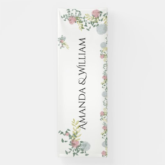 きめ細かく栄結婚えた 横断幕 (縦)