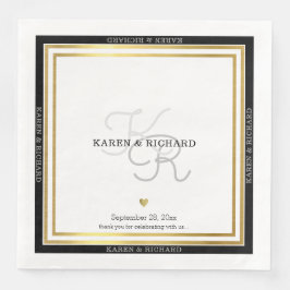 きめ細モノグラムの結婚披露宴/白