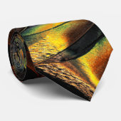 きめ魅力的細かい質感、エンボスゴールデングリーン ネクタイ (ロール)