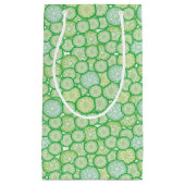 きゅうりのおもしろいなパターン スモールペーパーバッグ (正面)