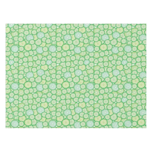 きゅうりのおもしろいなパターン テーブルクロス (正面(横))