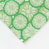 きゅうりのおもしろいなパターン フリースブランケット (角)