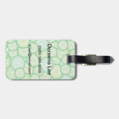 きゅうりのおもしろいなパターン ラゲッジタグ (裏面横)