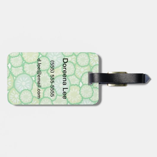 きゅうりのおもしろいなパターン ラゲッジタグ (裏面横)