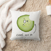 きゅうりのキャラクターの枕としてカッコいい クッション (ブランケット)