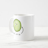 きゅうりのマグとしてカッコいい コーヒーマグカップ (正面左)
