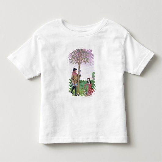 きゅうりのラベンダー、ヘレボルス、及び親類 トドラーTシャツ (正面)