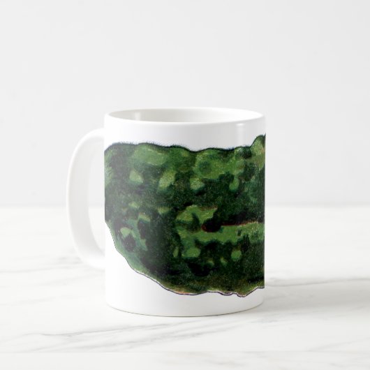 きゅうりのヴィンテージ コーヒーマグカップ (正面左)