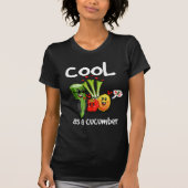 きゅうりの女性ティーとしてカッコいい Tシャツ (正面)