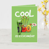 きゅうりの挨拶状としてカッコいい カード (黄色い花)