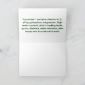 きゅうりの挨拶状 カード (内部)