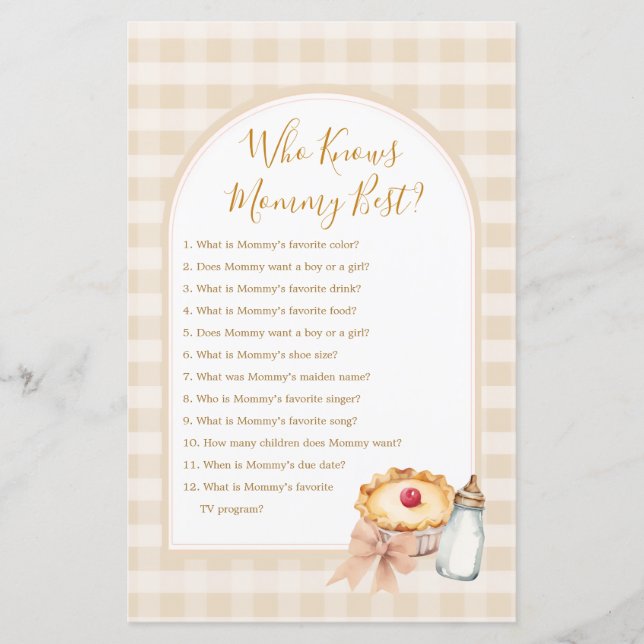 きゅーとぴー パステル ギンガム ママのことを一番知ってるゲーム (正面)