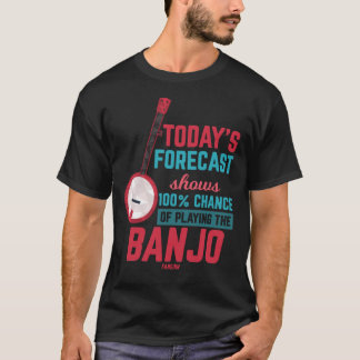 きょうの見通しは、バンジの100%の可能性遊を示している Tシャツ