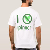 きらいなハートの無いほうれん草 Tシャツ (裏面)