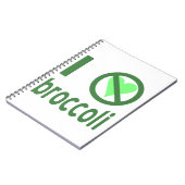 きらいなブロッコリー(緑色のテキスト) ノートブック (左側)